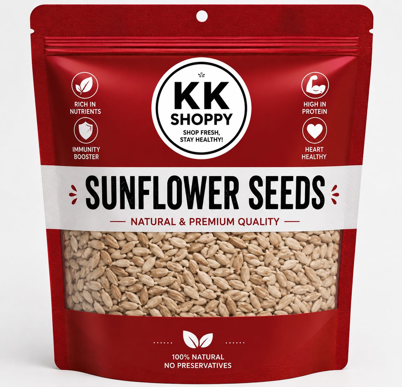 De-shelled sunflower seeds 200 gram pack